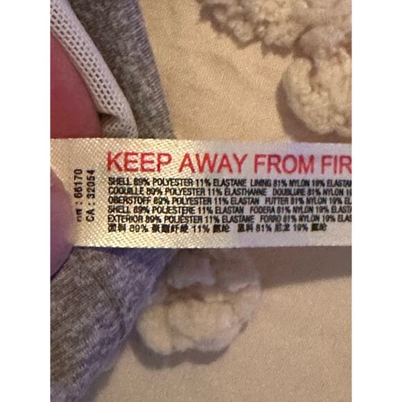 Free People Movement Grey Sports Bra Light Synergy Yoga Crop Top Size Small - Picture 6 of 7